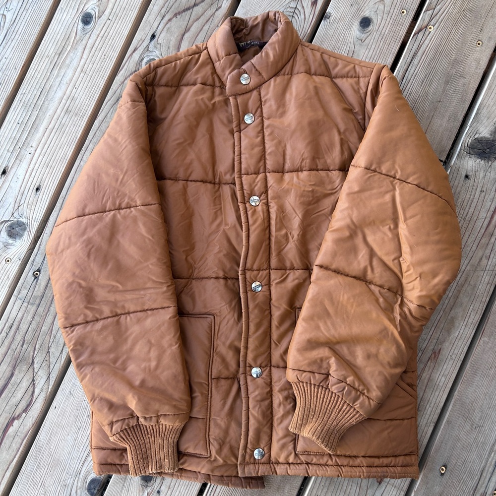 Vintage Wrangler women’s Tan quilted Jacket